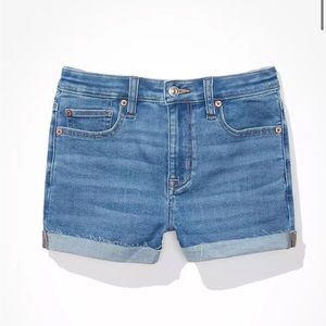 American Eagle Next Level Stretch High Waisted Denim Shorts